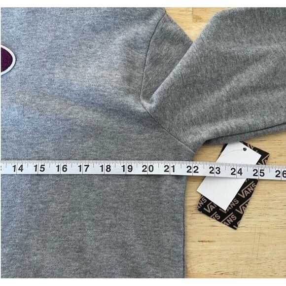 Vans Percy Mock Neck Sweater Heathered Gray Streetwear Casual Oversized XS NWT - Picture 9 of 10